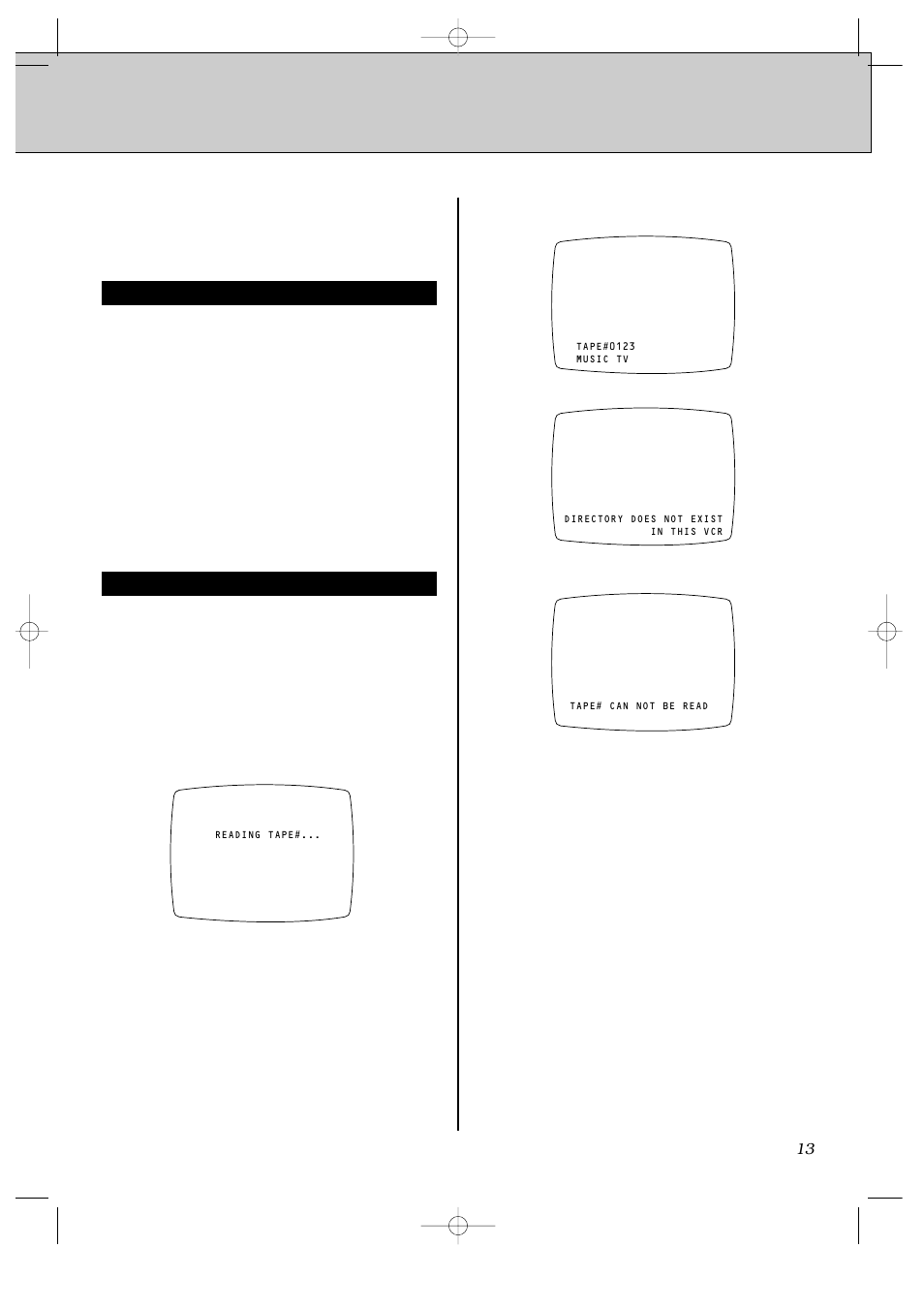 About cassettes, Reading the tape tape types | JVC HR-IP820U User Manual | Page 57 / 80