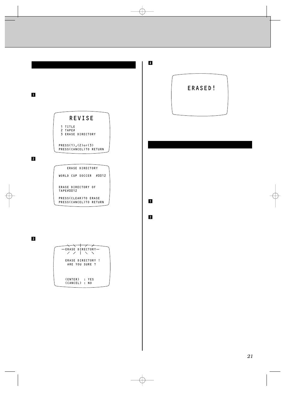 Revise, Erased | JVC HR-IP820U User Manual | Page 65 / 80