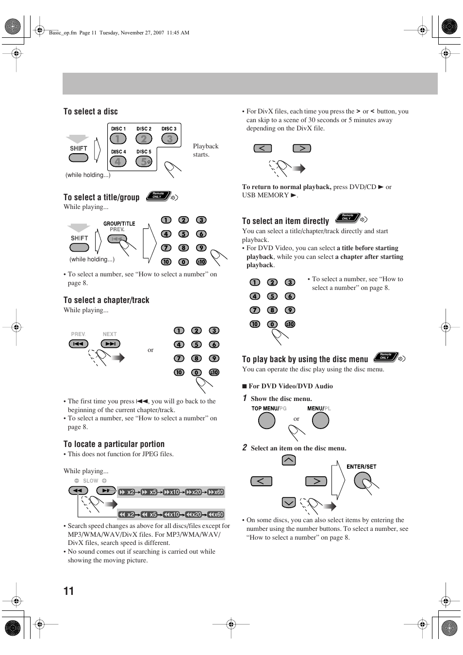 JVC CA-DXJ11 User Manual | Page 14 / 160