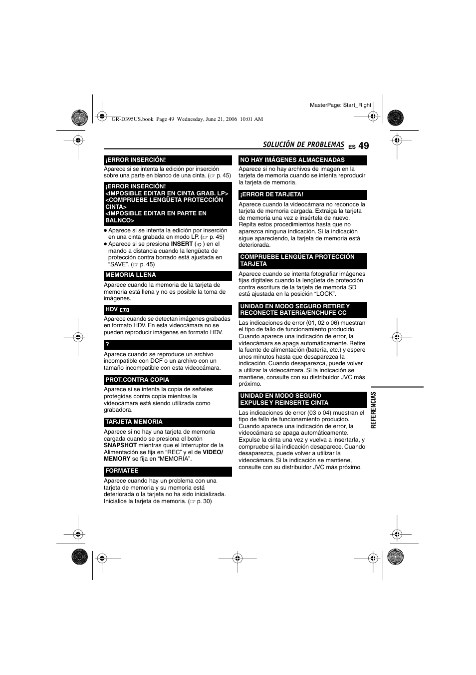 P. 49), P. 49 | JVC GR-D395U User Manual | Page 105 / 112