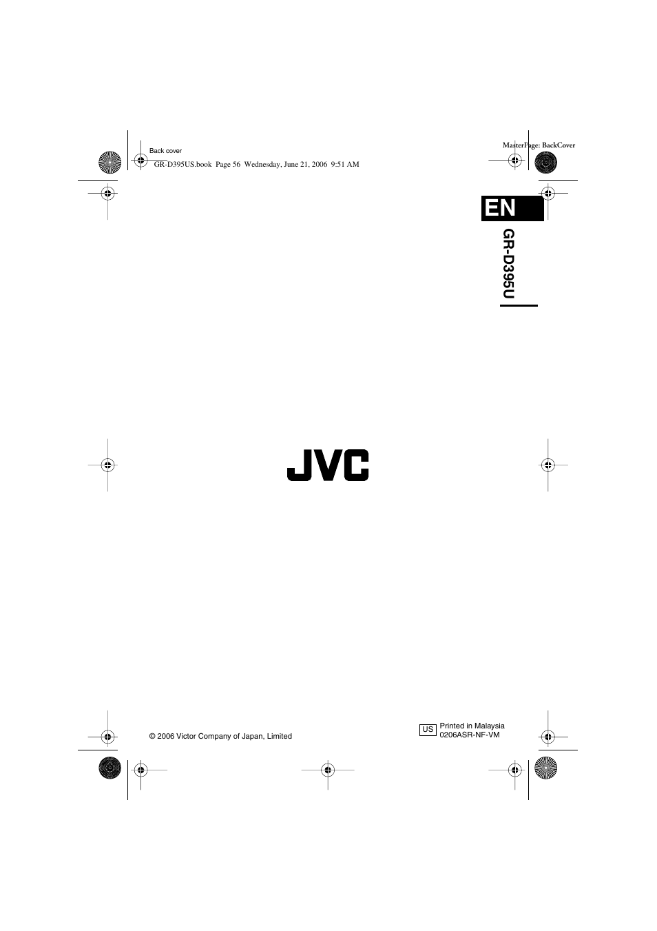Gr-d395u | JVC GR-D395U User Manual | Page 56 / 112