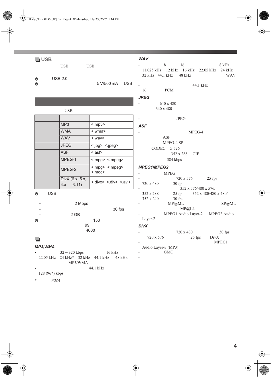 JVC TH-D6 User Manual | Page 7 / 38