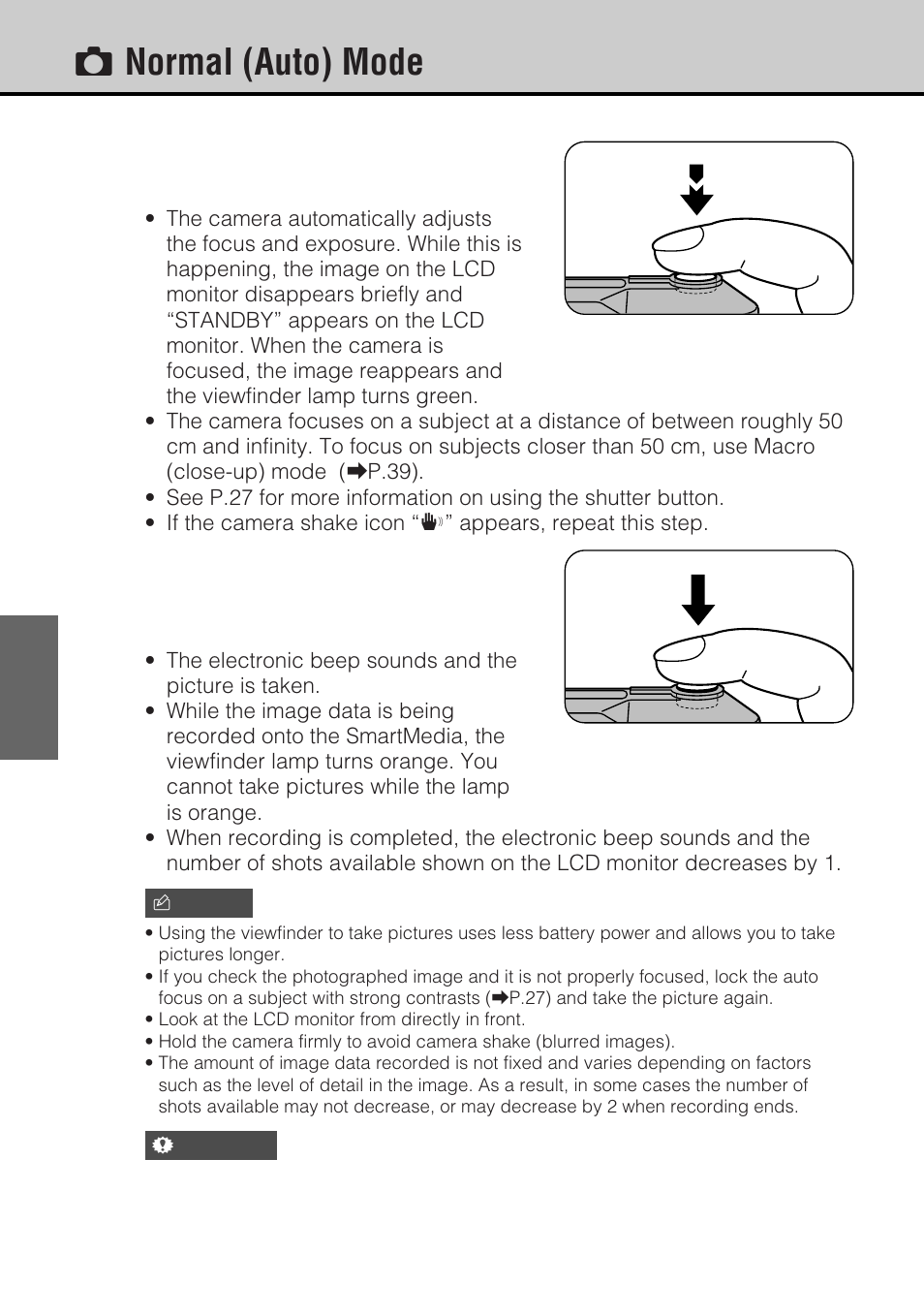 Rnormal (auto) mode | JVC GC-S5 User Manual | Page 34 / 100