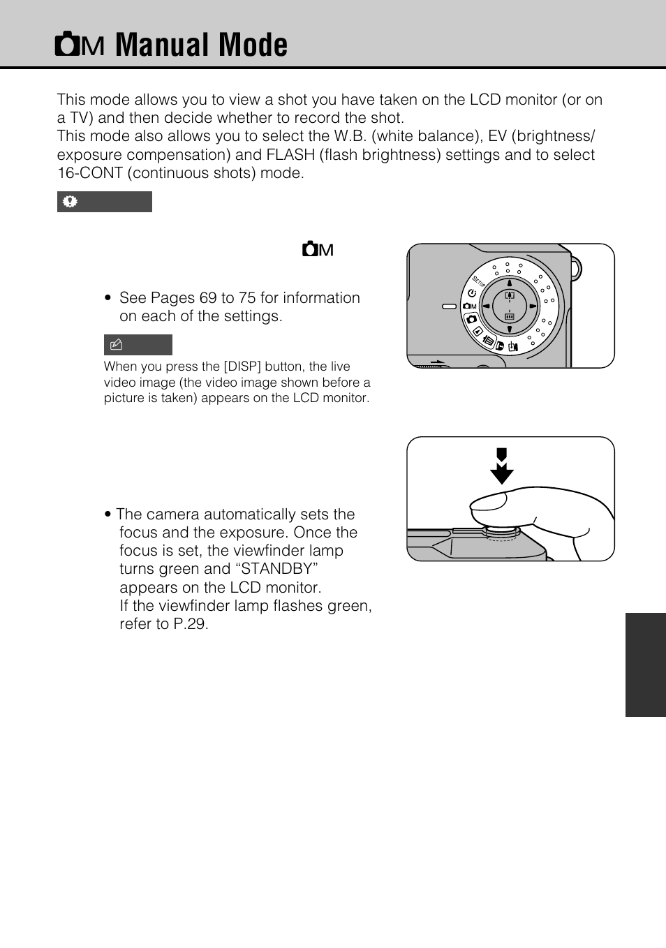 Rmanual mode | JVC GC-S5 User Manual | Page 67 / 100