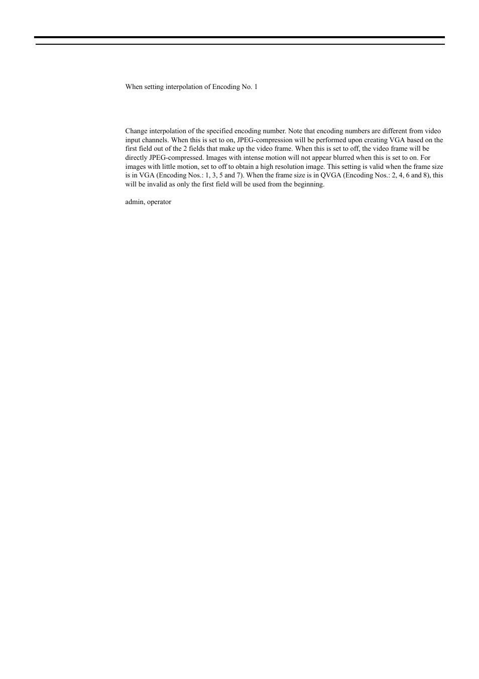 Setting interpolation for vn-e4, Api for acquiring/changing parameters of vn-e4, Jpeg encoding setting interpolation for vn-e4 | JVC 4ch Network Encoder VN-E4 User Manual | Page 26 / 80