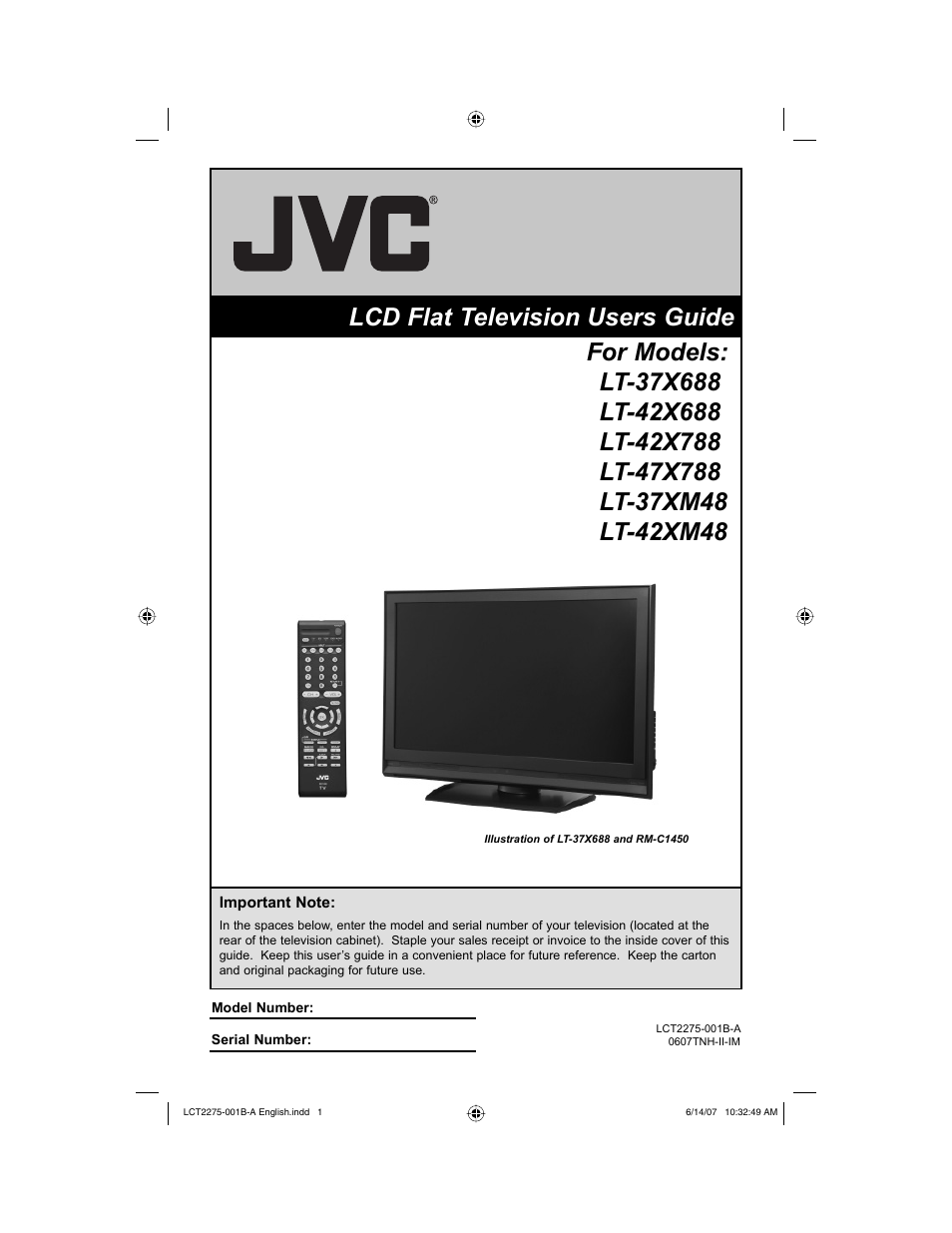 JVC 0607TNH-II-IM User Manual | 80 pages