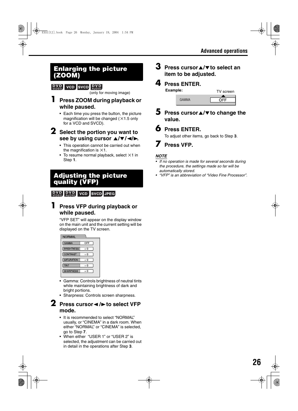 JVC CA-EXA1 User Manual | Page 29 / 44