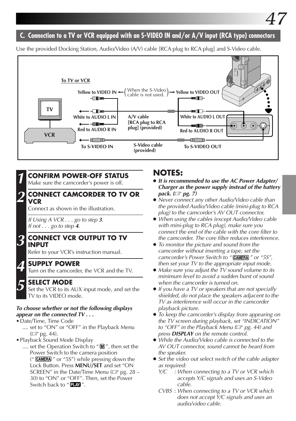 JVC GR-DVX4 User Manual | Page 47 / 80