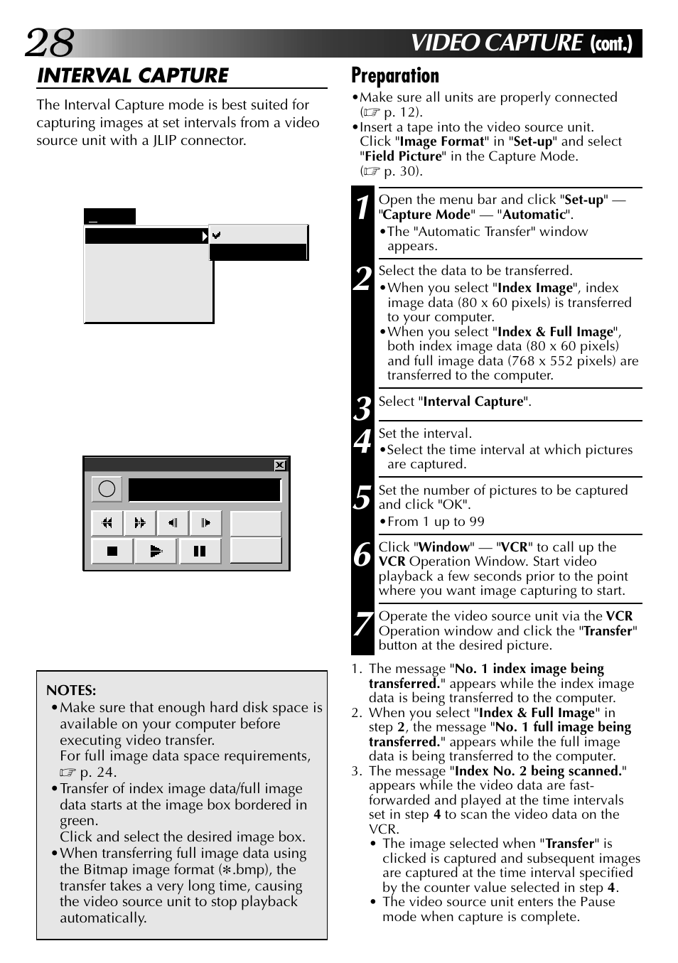 Video capture, Cont.) preparation | JVC 0397MKV*UN*VP User Manual | Page 28 / 68