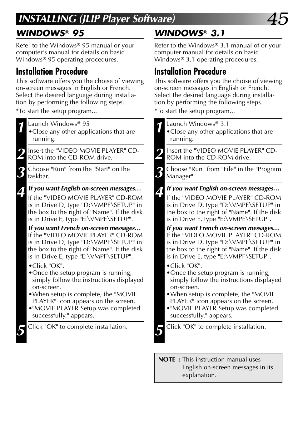 Installing (jlip player software) | JVC 0397MKV*UN*VP User Manual | Page 45 / 68