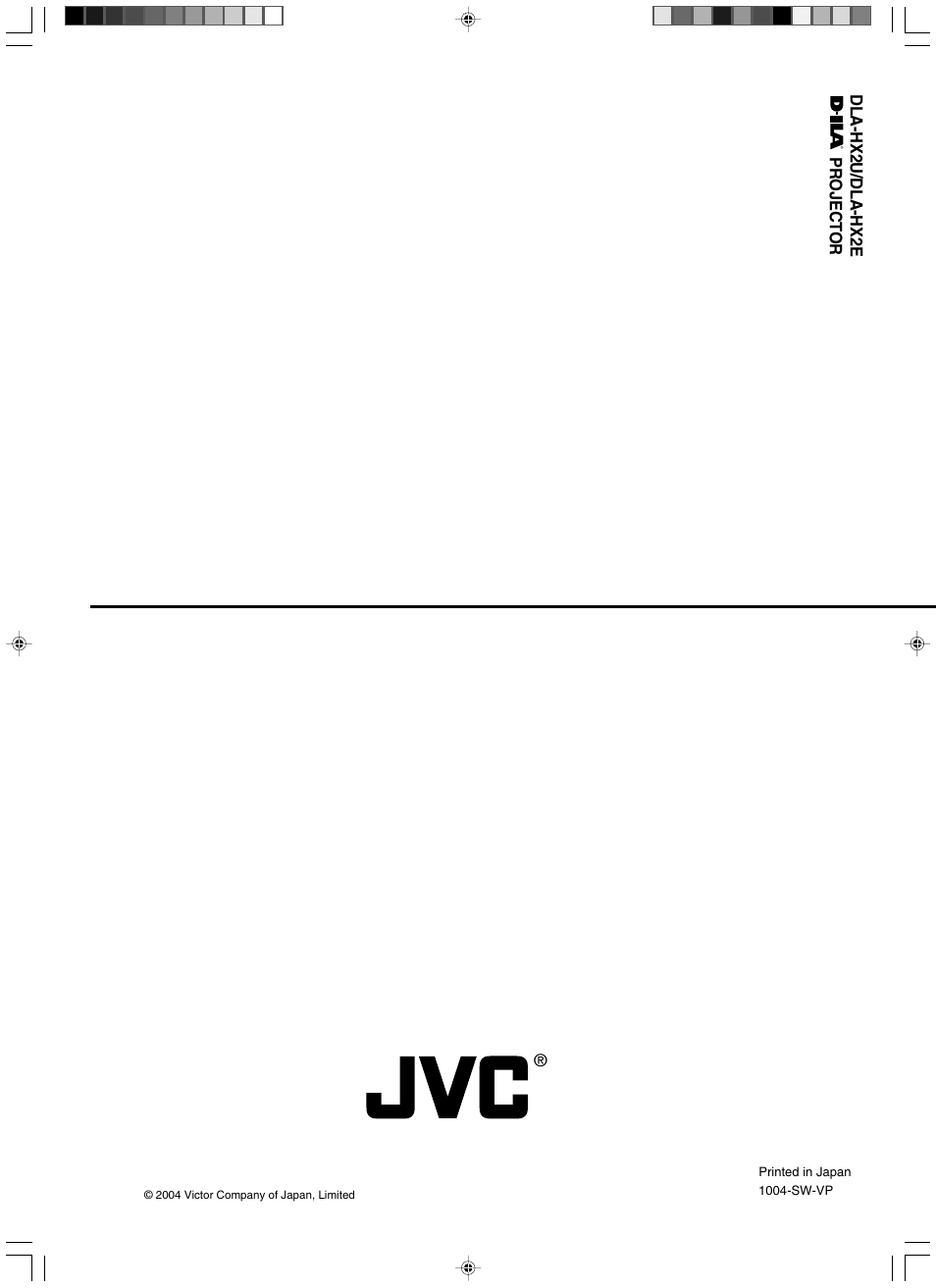 Back cover, Dla-hx2u/dla-hx2e, Projector | JVC DLA-HX2U User Manual | Page 62 / 62