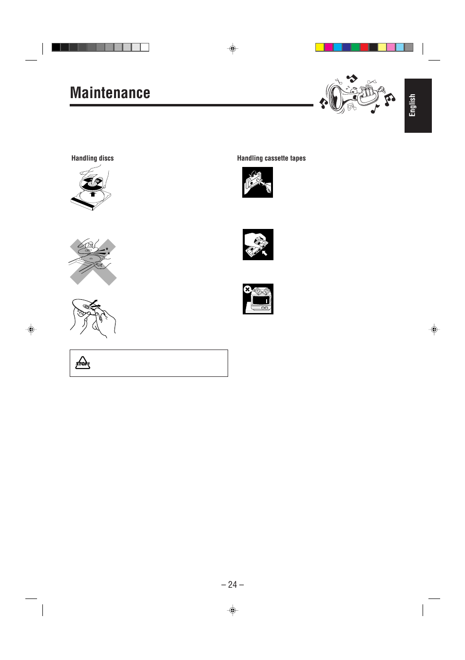 Maintenance | JVC COMPACT COMPONENT SYSTEM CA-MXJ900 User Manual | Page 29 / 32