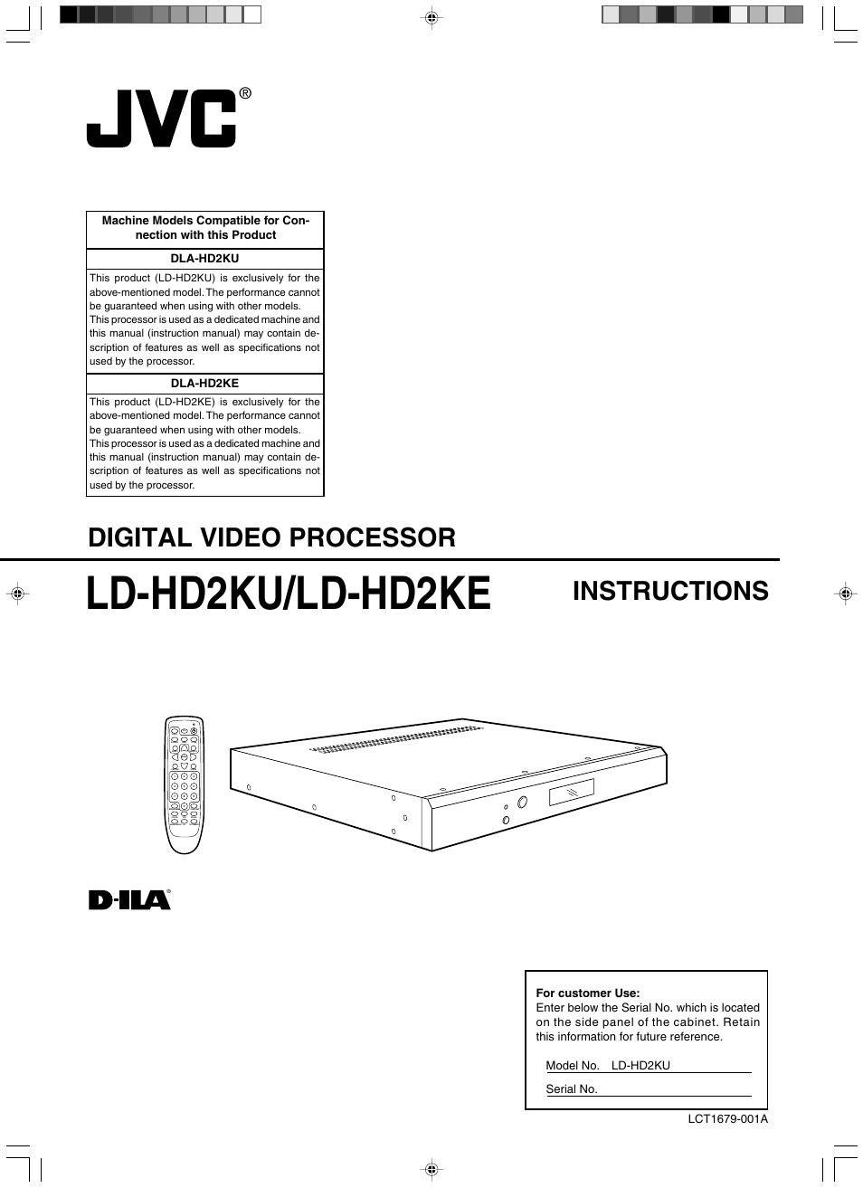 JVC LD-HD2KE User Manual | 20 pages