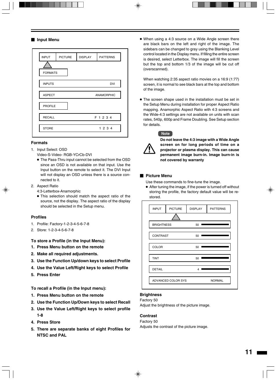 JVC LD-HD2KE User Manual | Page 11 / 20