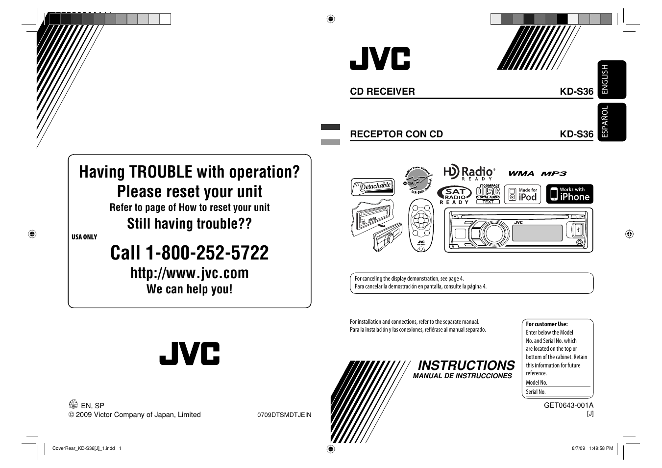 JVC GET0643-001A User Manual | 85 pages