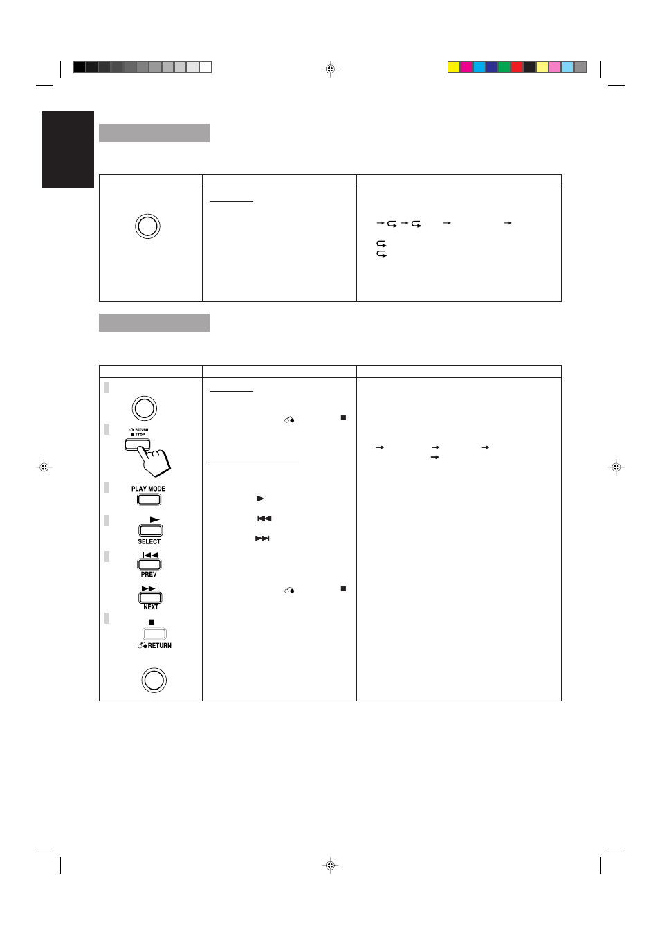 Repeating a selection or the discs, Random play, 20 english | JVC MX-V508T User Manual | Page 24 / 48