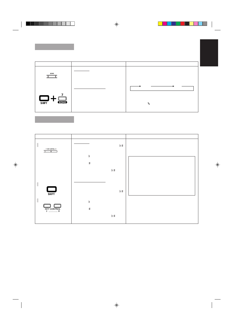 Apply echo to your voice, Adjusting the music key control, 39 english | JVC MX-V508T User Manual | Page 43 / 48