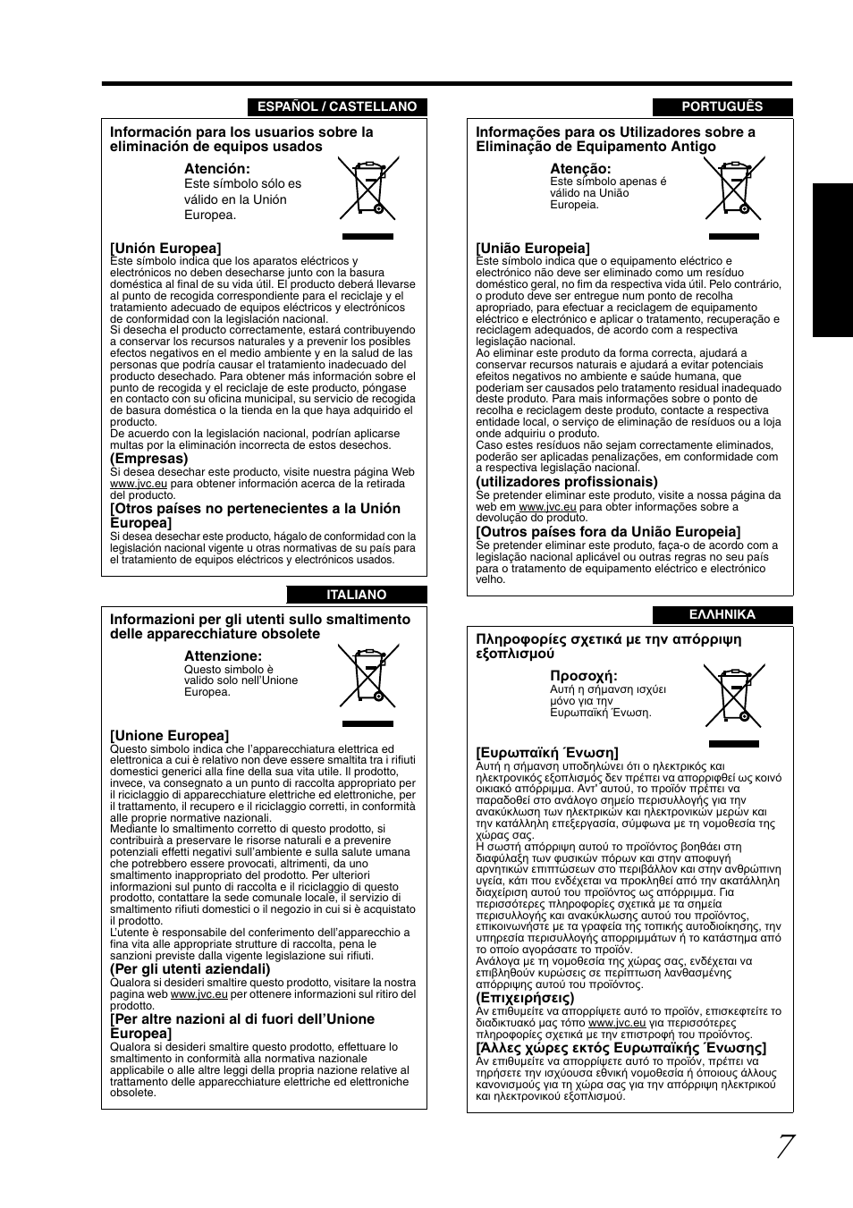 JVC DLA-SH7NL User Manual | Page 7 / 64