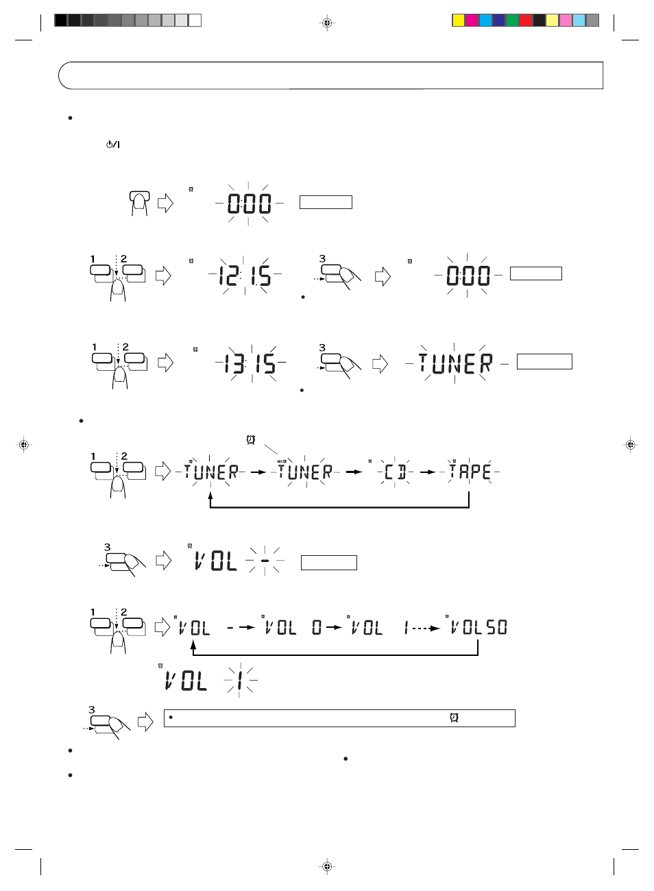 Timer operations | JVC Kaboom ! Series RV-B550BU User Manual | Page 23 / 28