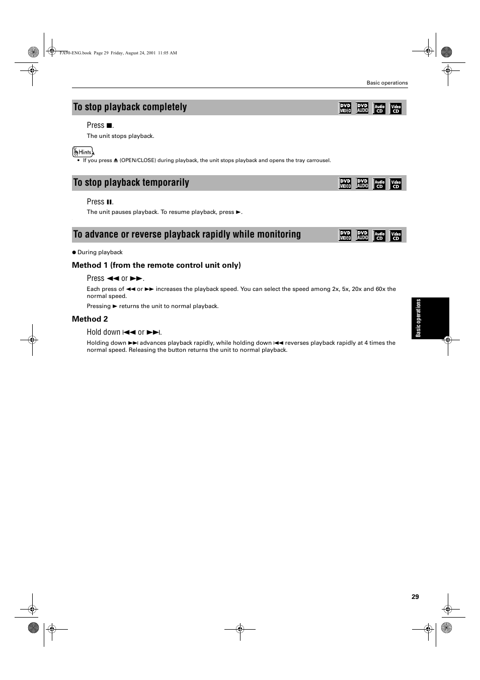 JVC XV-FA92SL User Manual | Page 31 / 74