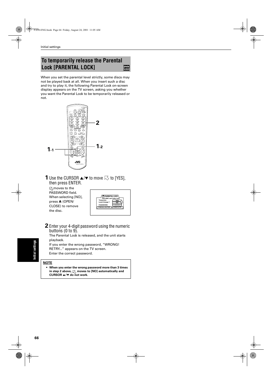 Initial settings, 1*errn 3djh  )ulgd\ $xjxvw    $0 | JVC XV-FA92SL User Manual | Page 68 / 74