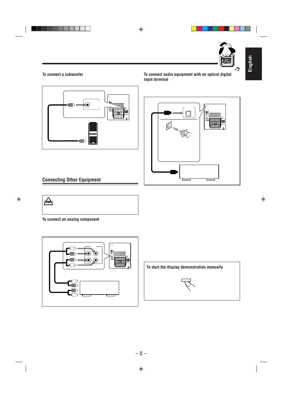 Connecting other equipment | JVC CA-MXJ530R User Manual | Page 9 / 28