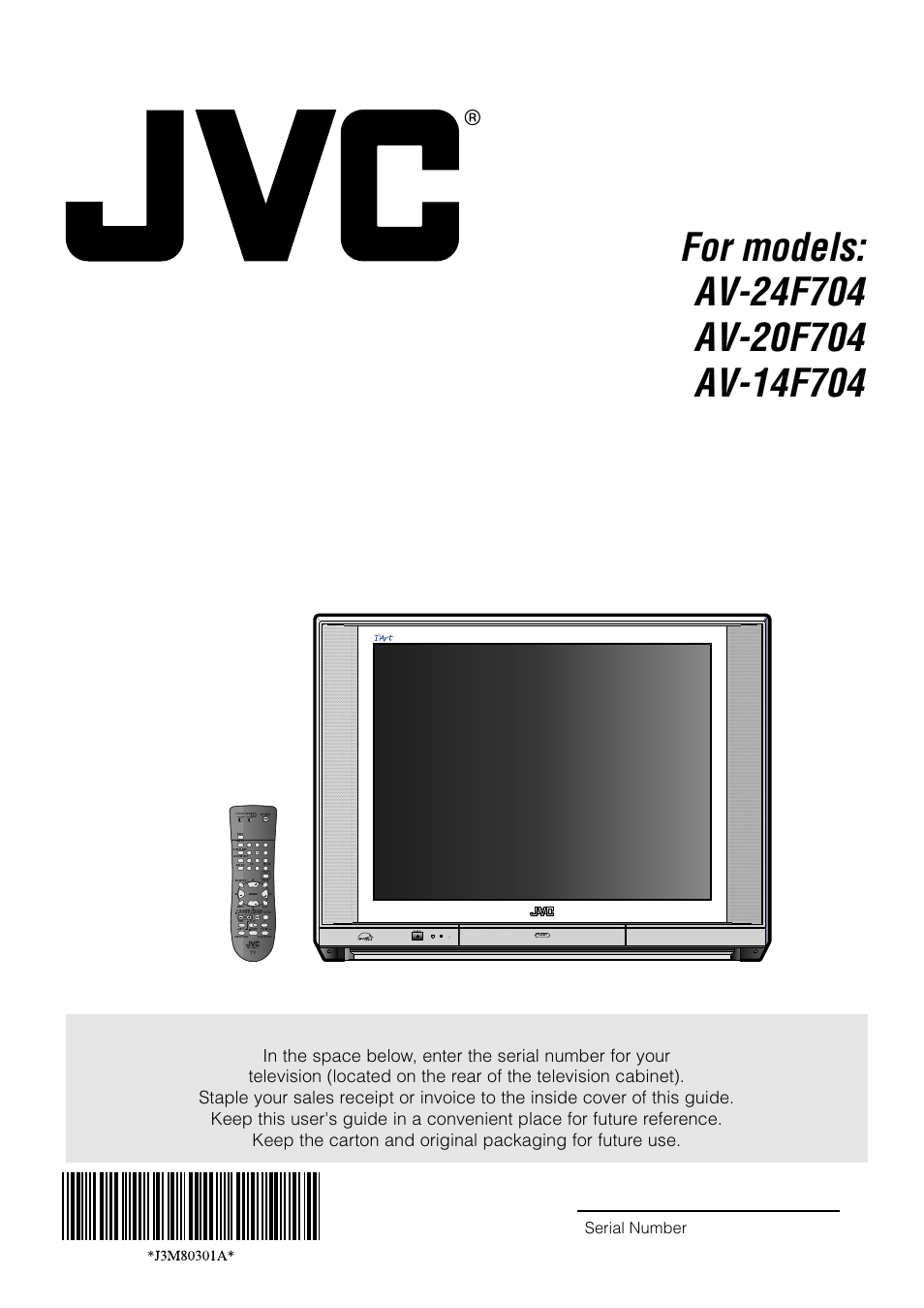 JVC AV 20F704 User Manual | 24 pages