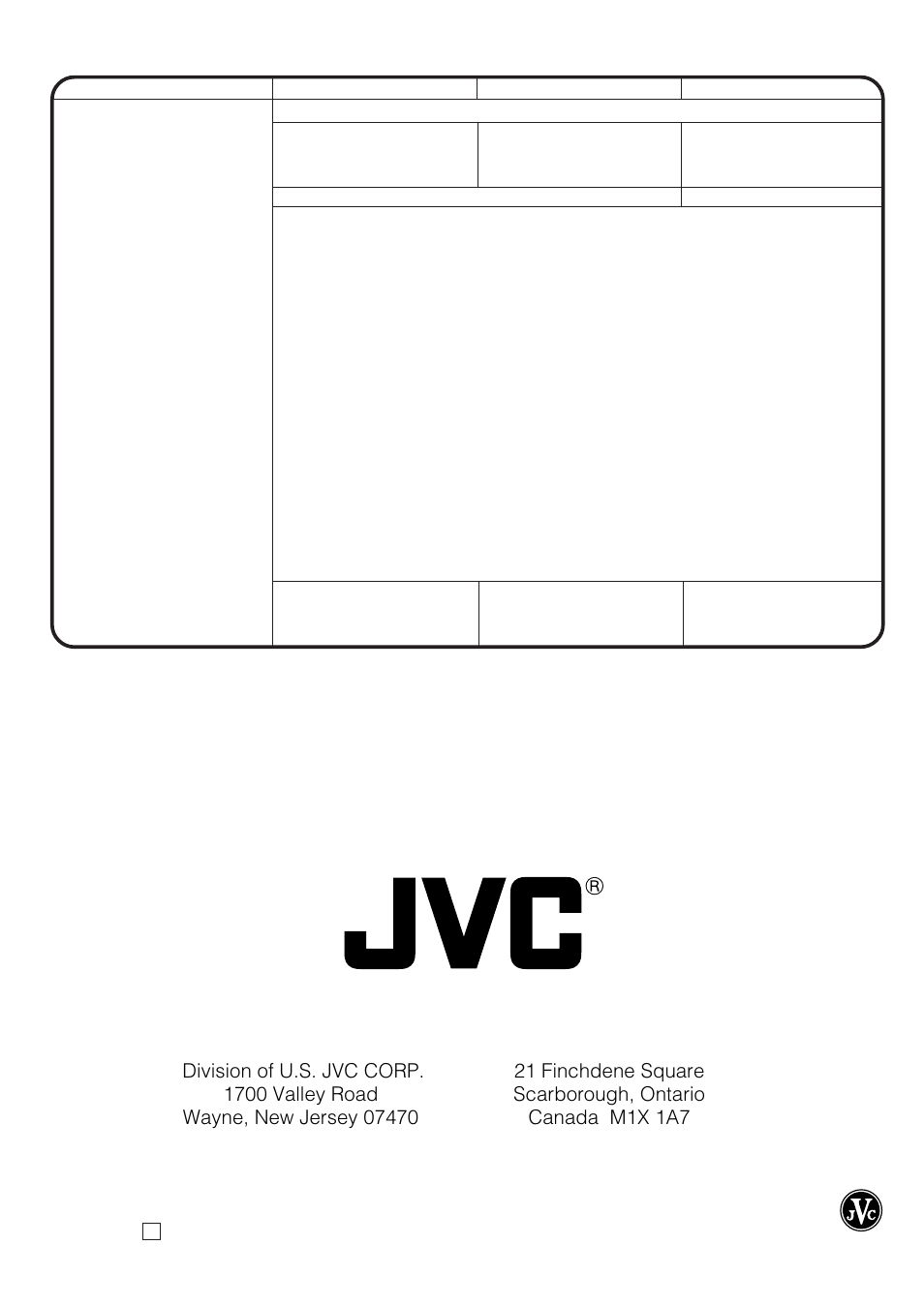 Specifications, Accessories | JVC AV 20F704 User Manual | Page 24 / 24