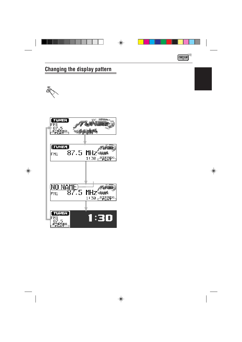 Changing the display pattern, English | JVC IKD-LH2000 User Manual | Page 13 / 52