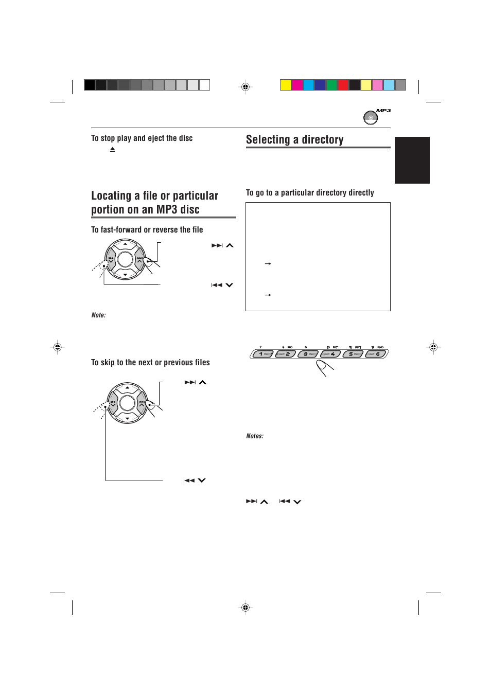 Selecting a directory | JVC IKD-LH2000 User Manual | Page 21 / 52