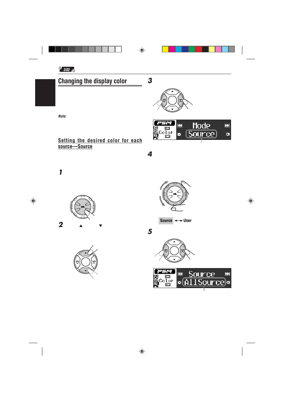 Changing the display color | JVC IKD-LH2000 User Manual | Page 34 / 52