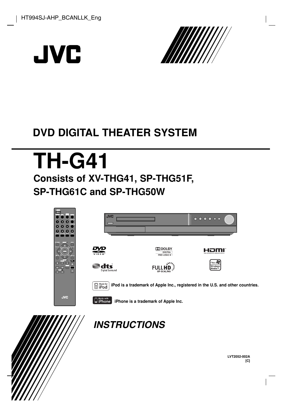 JVC LVT2052-002A User Manual | 29 pages