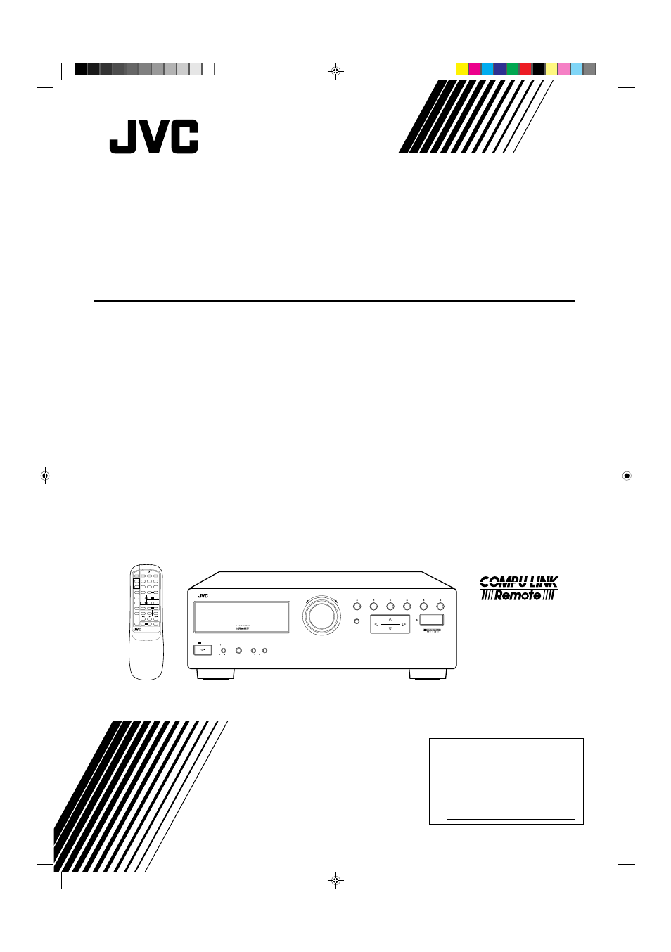 JVC RX-430VBK User Manual | 38 pages