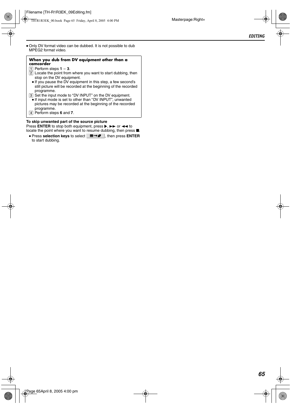 JVC TH-R3 User Manual | Page 69 / 100