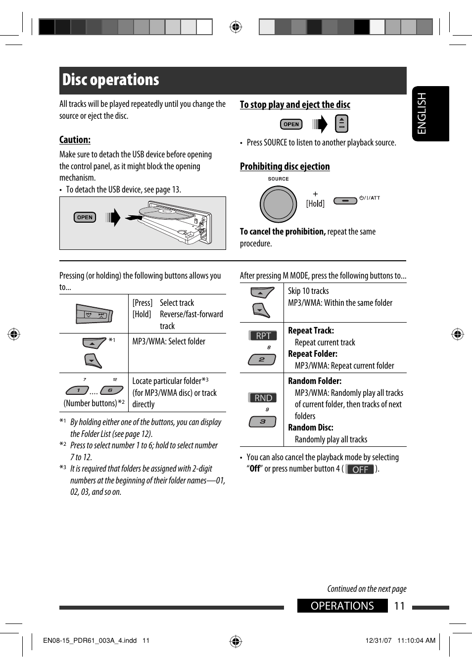 Disc operations | JVC KD-APD89 User Manual | Page 113 / 472