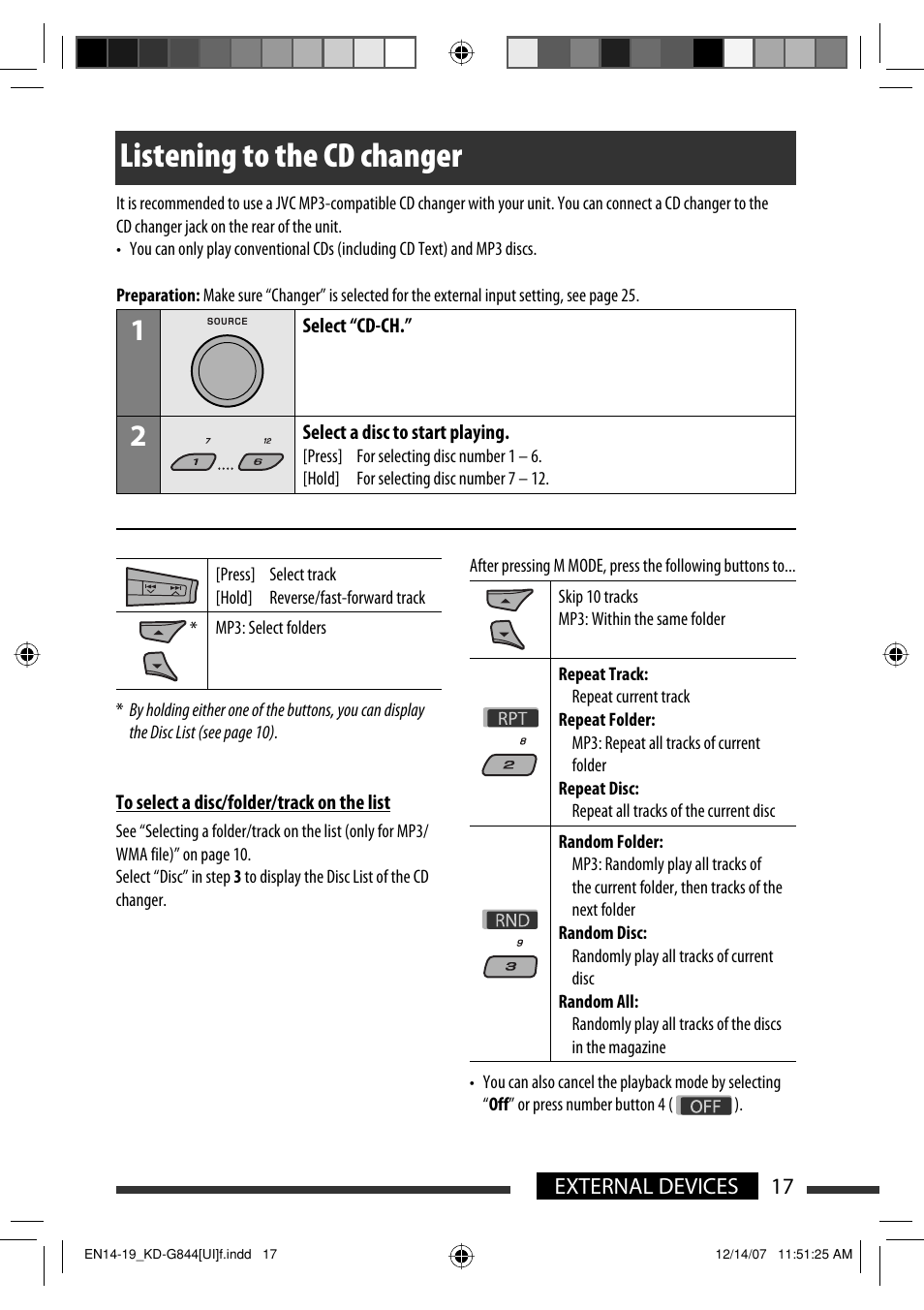 Listening to the cd changer | JVC KD-APD89 User Manual | Page 169 / 472