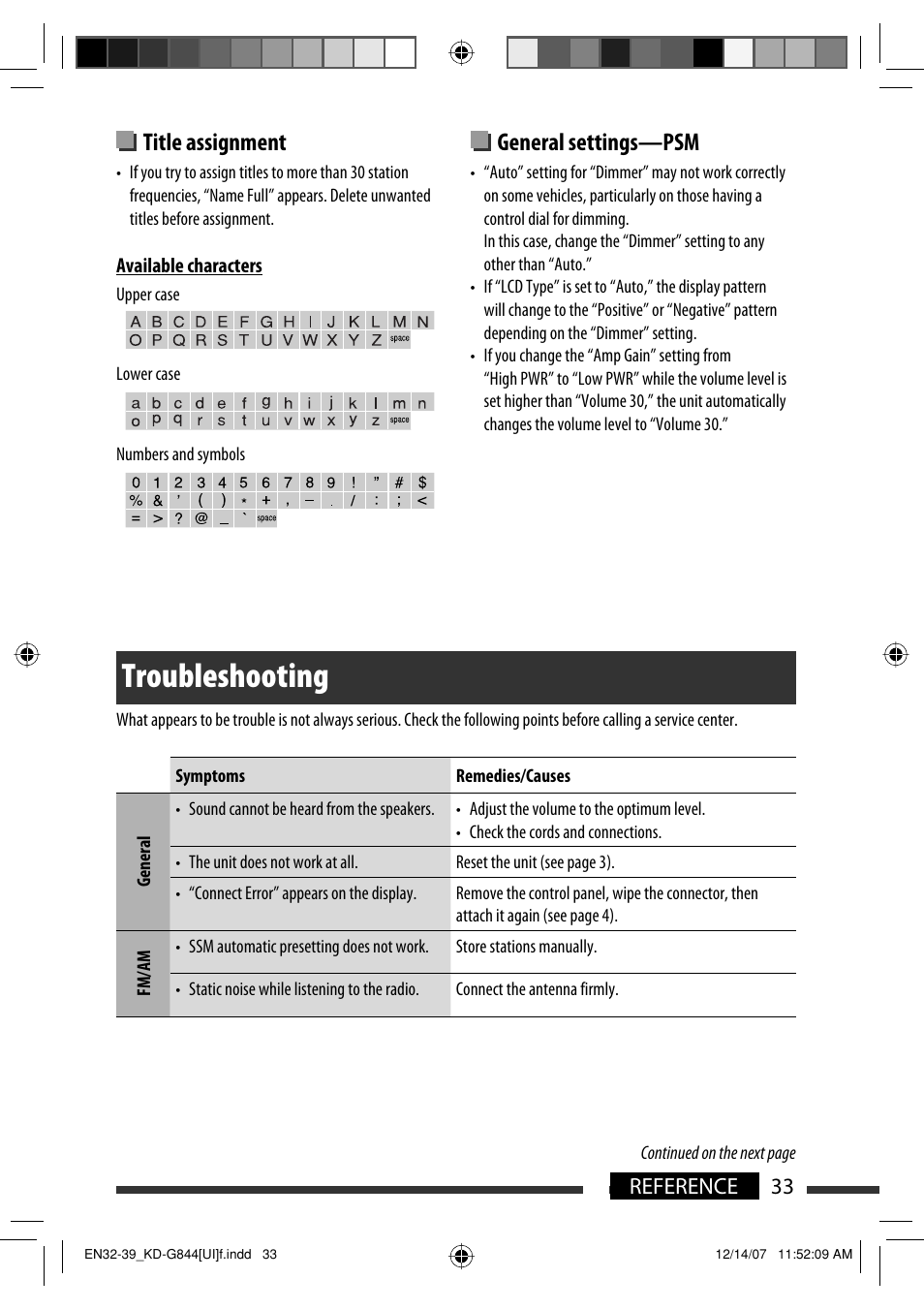 Troubleshooting | JVC KD-APD89 User Manual | Page 185 / 472