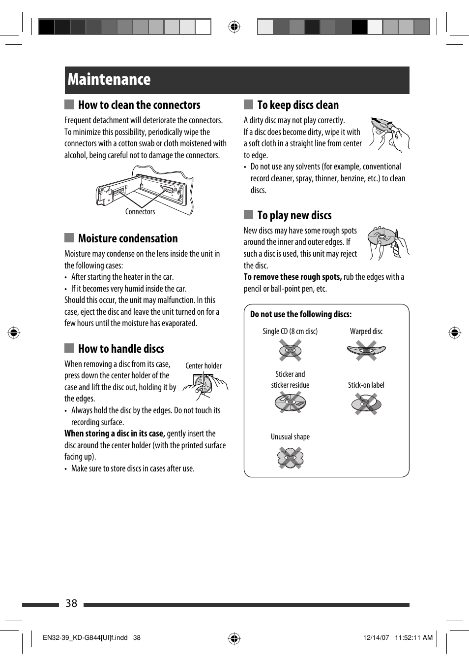 Maintenance | JVC KD-APD89 User Manual | Page 190 / 472