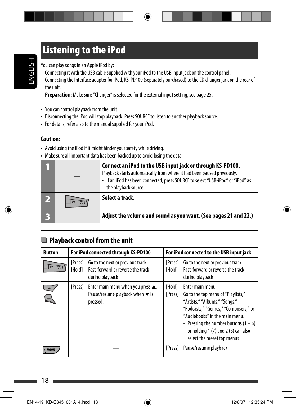 Listening to the ipod | JVC KD-APD89 User Manual | Page 212 / 472