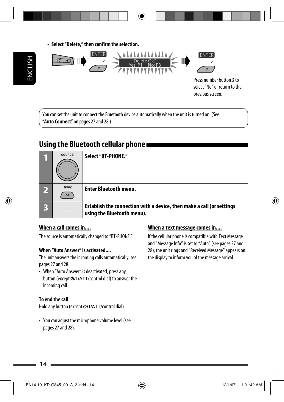Using the bluetooth cellular phone | JVC KD-APD89 User Manual | Page 296 / 472