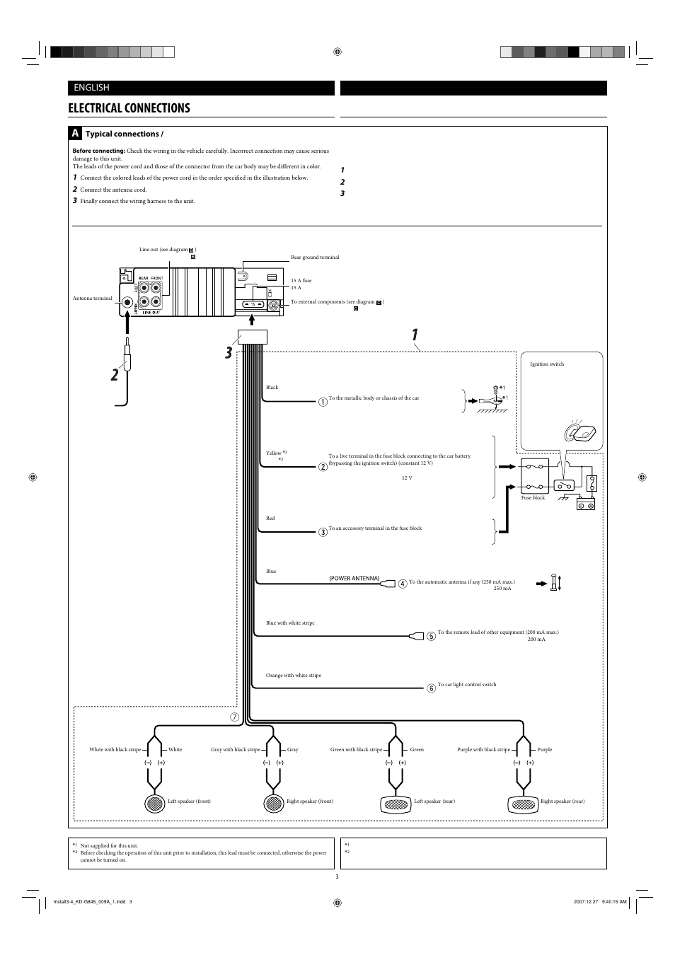 Electrical connections, English | JVC KD-APD89 User Manual | Page 325 / 472