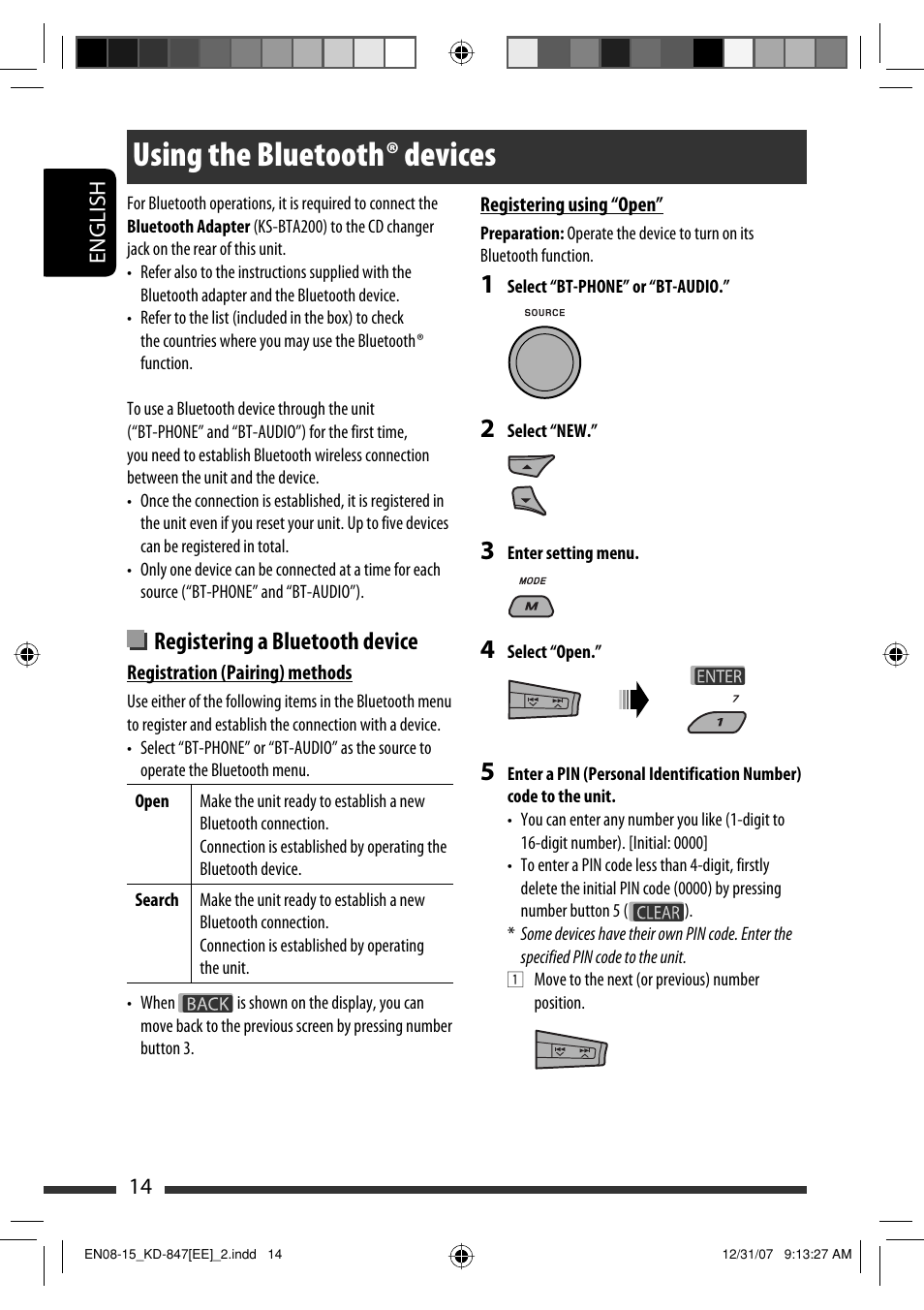 Using the bluetooth devices, Using the bluetooth ® devices | JVC KD-APD89 User Manual | Page 340 / 472