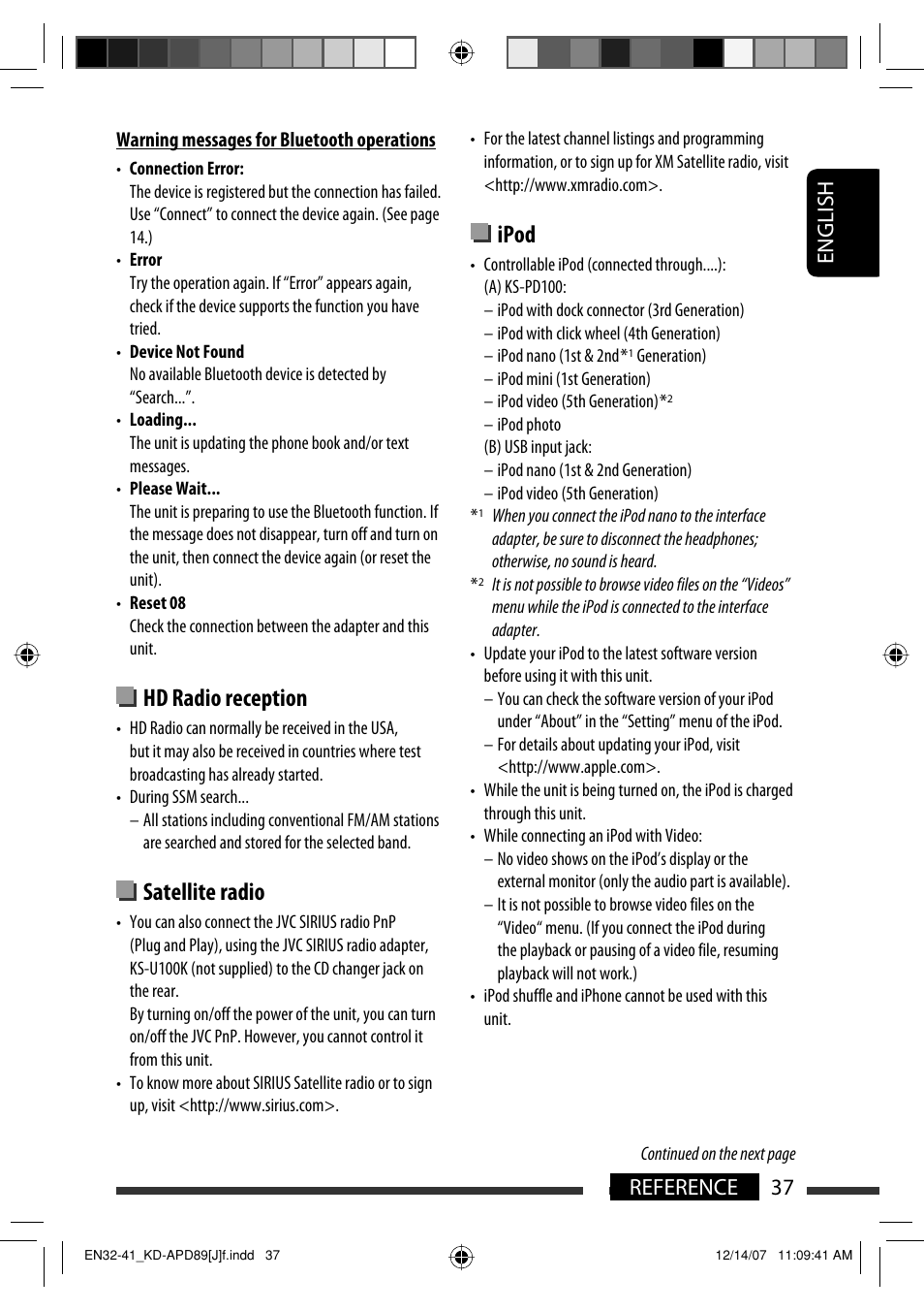 JVC KD-APD89 User Manual | Page 37 / 472