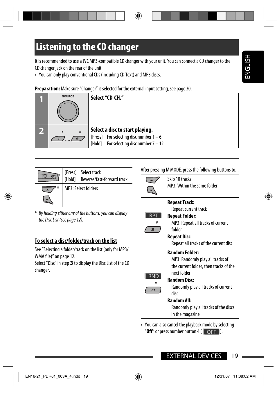 Listening to the cd changer | JVC KD-APD89 User Manual | Page 441 / 472