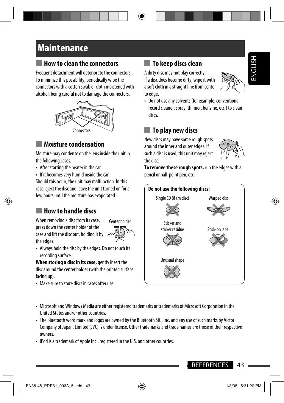 Maintenance | JVC KD-APD89 User Manual | Page 465 / 472