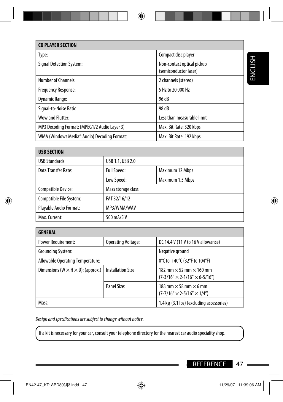 JVC KD-APD89 User Manual | Page 47 / 472
