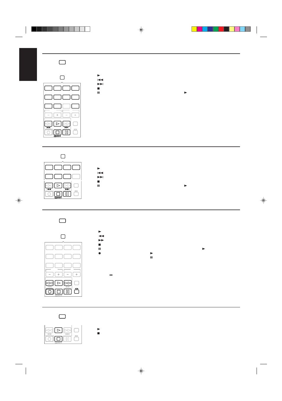 English, Page 43, Cd player | Cd player-changer, Cassette deck, Turntable | JVC RX-730RBK User Manual | Page 48 / 58