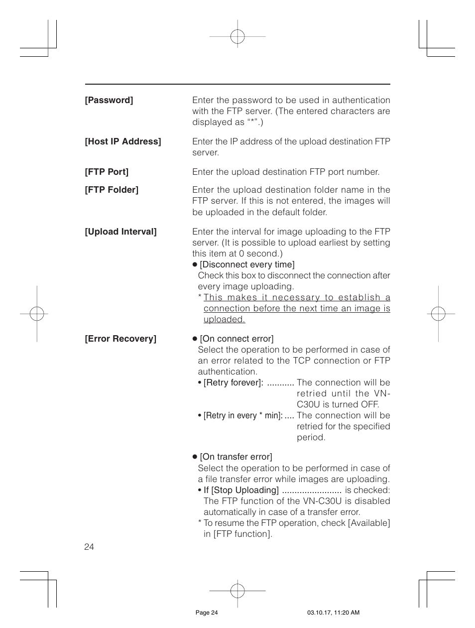 JVC VN-C30U User Manual | Page 24 / 32