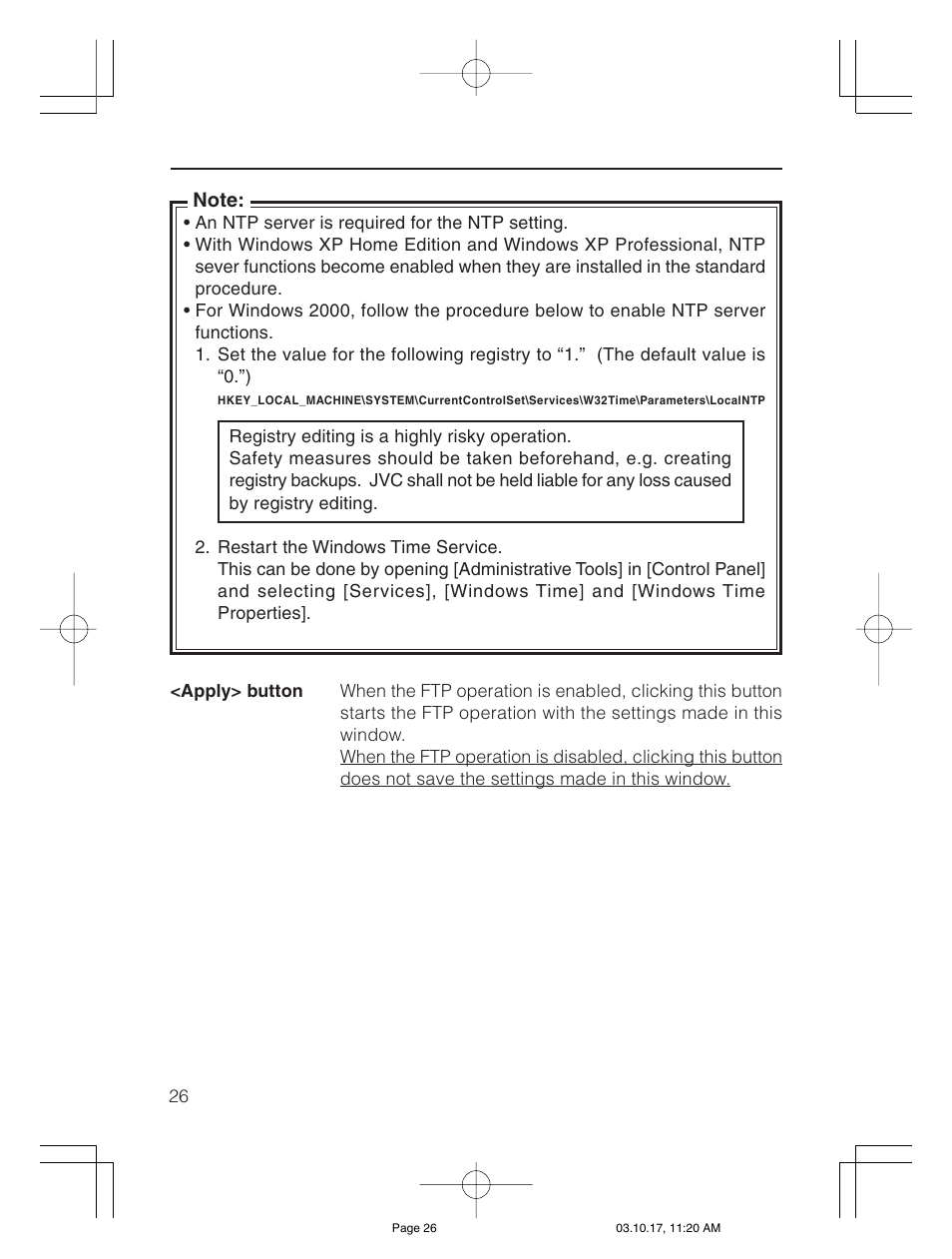 JVC VN-C30U User Manual | Page 26 / 32