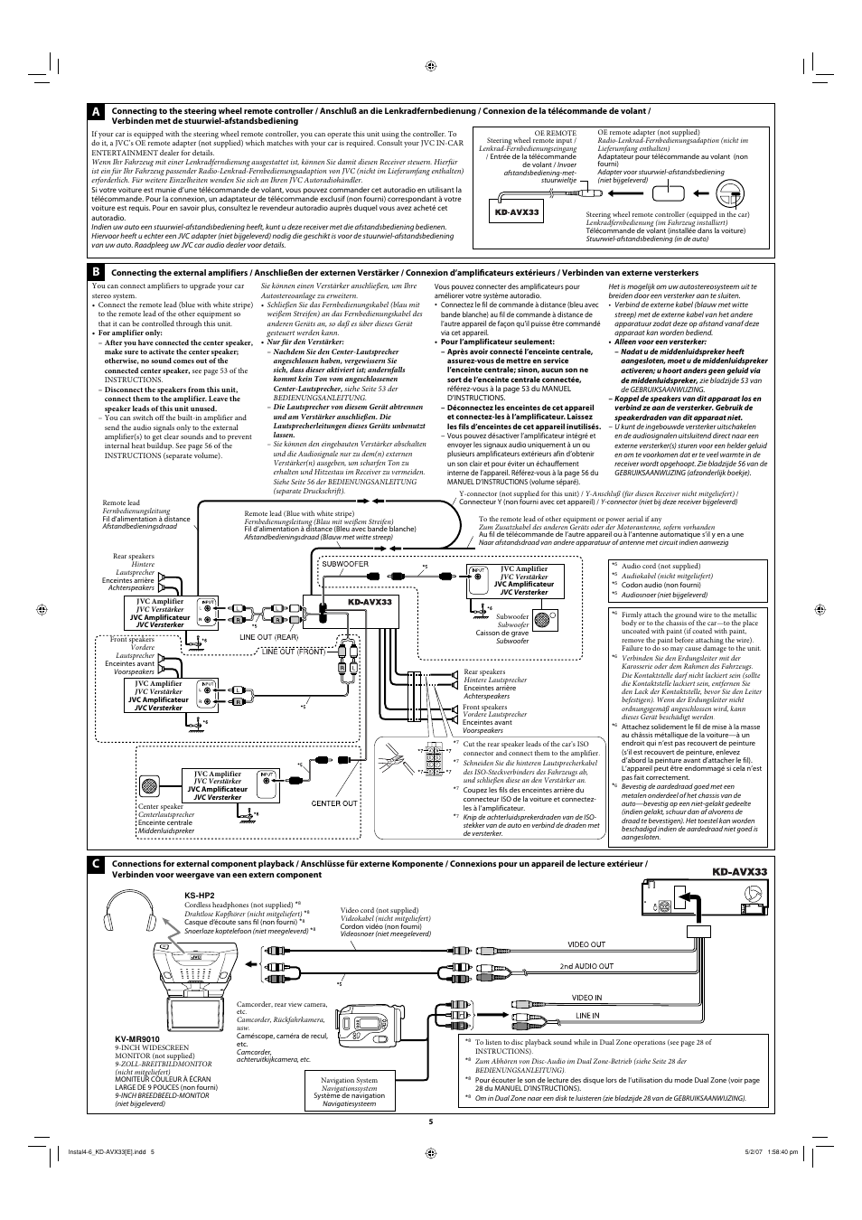 JVC EXAD KD-AVX33 User Manual | Page 5 / 6